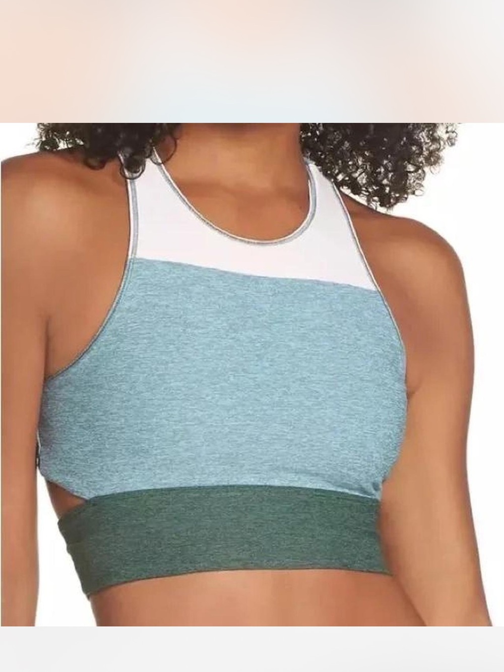 Outdoor Voices High Neck with Cutout Sports Bra